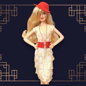 1960's Uneeda Miss Suzette "Doin' the Twist" Ensemble Barbie Clone with Hat